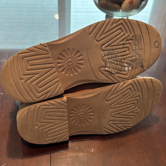 UGG Women's Tan Shearling Winter Ankle Boots - Picture 6 of 11